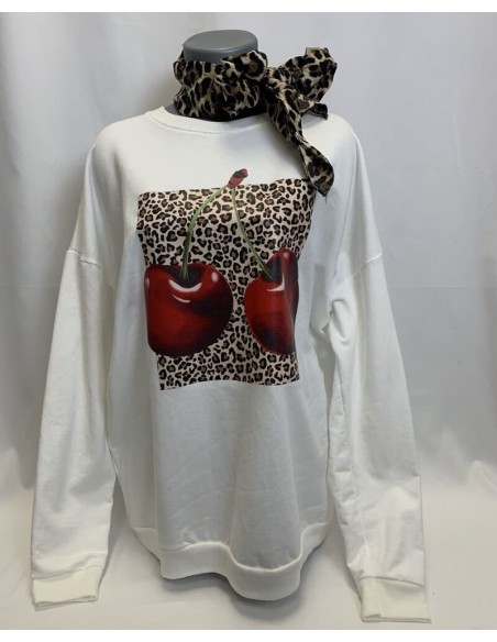 SUDADERA CEREZA